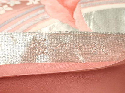 平和屋着物◎六通柄袋帯　唐織　花尽くし　銀つづれ　金銀糸　正絹　逸品　DAAW1028qa