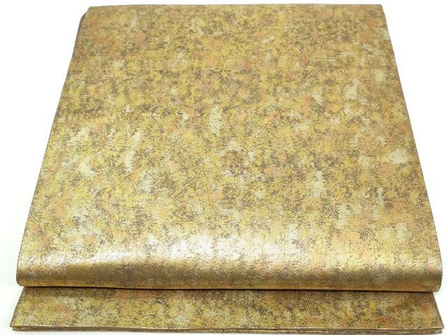 平和屋着物◎六通柄袋帯 霞文 引箔 正絹 逸品 DAAW1081qa