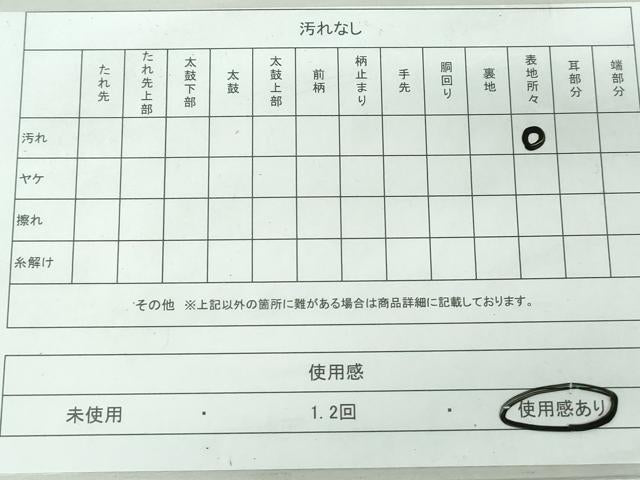 平和屋着物◎六通柄袋帯 立波梅文 金糸 正絹 逸品 DAAW1083qa