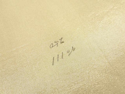 平和屋着物◎六通柄袋帯　唐織　花丸文　金銀糸　正絹　逸品　DAAW1150qa