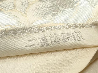 平和屋着物◎六通柄袋帯　更紗花文　二重箔錦織　正絹　逸品　DAAW1226qa