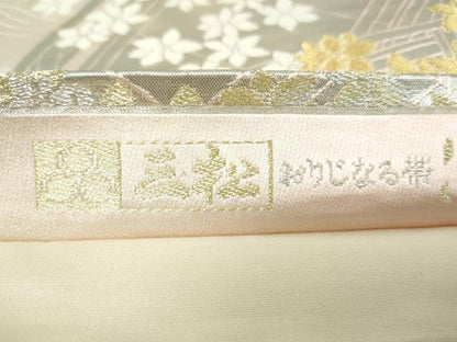 平和屋着物◎六通柄袋帯 唐織 源氏物語 金銀糸 正絹 逸品 DAAW1337qa