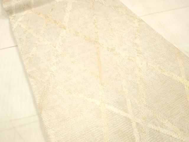 平和屋着物＊夏物 六通柄袋帯 抽象文様 金銀糸 正絹 逸品 DAAW1747cm