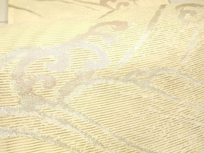 平和屋着物＊夏物　六通柄袋帯　立波文　銀糸　正絹　逸品　DAAW1760cm