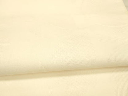 平和屋着物＊夏物 六通柄袋帯 草葉文 薄卵色 正絹 逸品 DAAW1762cm