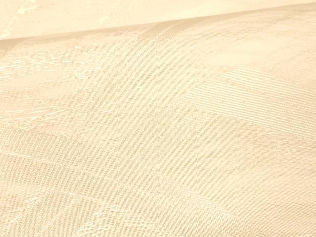 平和屋着物＊夏物 全通柄袋帯 草葉文 銀糸 正絹 逸品 DAAW1823cm