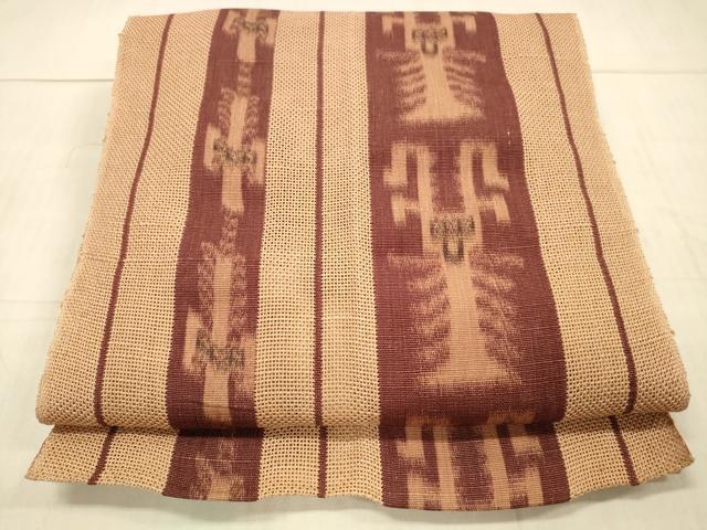 平和屋着物＊夏物 八寸名古屋帯 抽象文様 正絹 逸品 DAAW1928cm