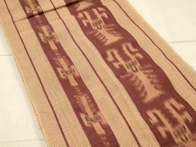 平和屋着物＊夏物 八寸名古屋帯 抽象文様 正絹 逸品 DAAW1928cm
