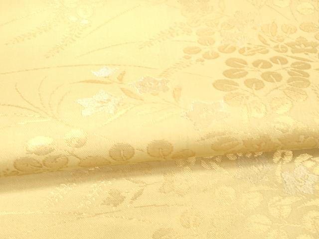 平和屋着物＊夏物 六通柄袋帯 草花文 桔梗 萩 金銀糸 正絹 逸品 DAAW1933cm