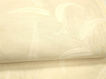 平和屋着物＊夏物 六通柄袋帯 草葉文 葦 銀糸 正絹 逸品 DAAW1934cm