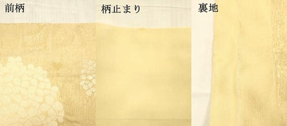 平和屋着物＊夏物 西陣 倭織物謹製 六通柄 本袋帯 紫陽花 アジサイ 金銀糸 証紙付き 正絹 逸品 DAAW1936cm
