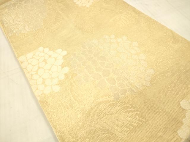 平和屋着物＊夏物 西陣 倭織物謹製 六通柄 本袋帯 紫陽花 アジサイ 金銀糸 証紙付き 正絹 逸品 DAAW1936cm