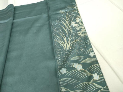 平和屋着物■訪問着　地紙花文　暈し染め　金彩　正絹　逸品　DAAW2167zy