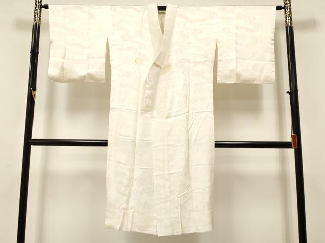 平和屋着物■長襦袢　無双仕立て　流水雲地紋　正絹　逸品　DAAW2565ma
