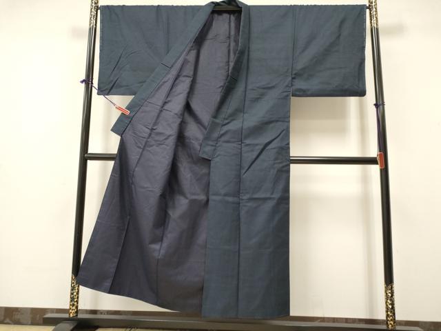 平和屋着物●男性 紬 アンサンブル 長羽織 亀甲柄 正絹 逸品 未使用 DAAW2604ma