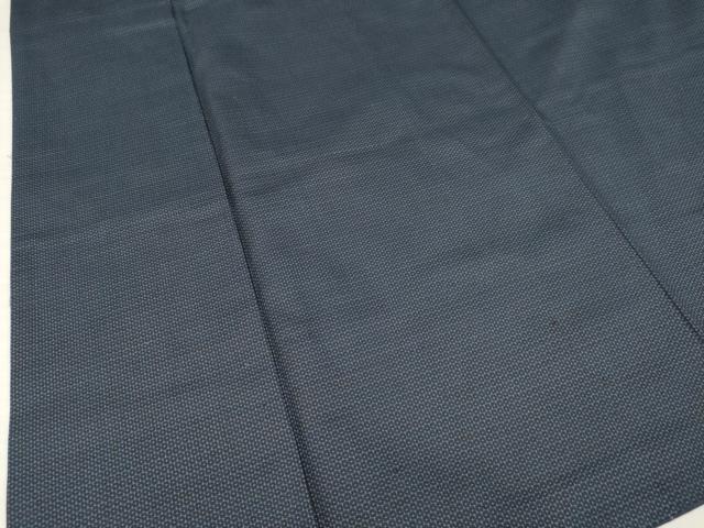 平和屋着物●男性 紬 アンサンブル 長羽織 亀甲柄 正絹 逸品 未使用 DAAW2604ma