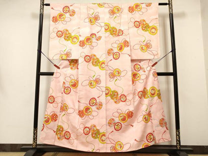 平和屋着物∵女の子 十三参り 子供 祝着 鼓飛鶴花蝶文 金彩 逸品 DAAW2816ma