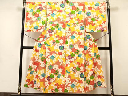 平和屋着物∵女の子　十三参り　子供　祝着　枝梅　金彩　逸品　DAAW2820ma