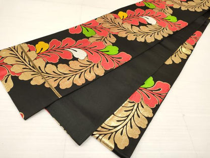 平和屋着物∵女の子　十三参り　子供　祝着・袋帯セット　駒刺繍　牡丹花文　金彩　逸品　DAAW2998ma
