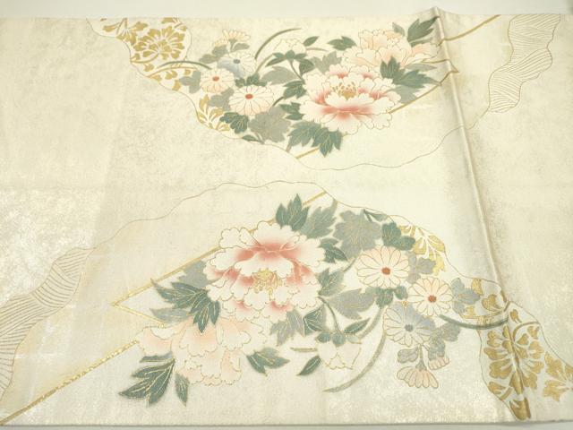 平和屋着物◎太鼓柄袋帯　花車文　金彩　正絹　逸品　DAAW3625fe
