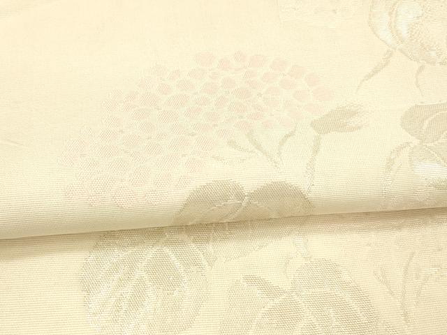 平和屋着物＊夏物　六通柄袋帯　紫陽花　銀糸　正絹　逸品　DAAW4085cm