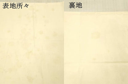 平和屋着物＊夏物 六通柄袋帯 流水草花文 銀糸 正絹 逸品 DAAW4102cm