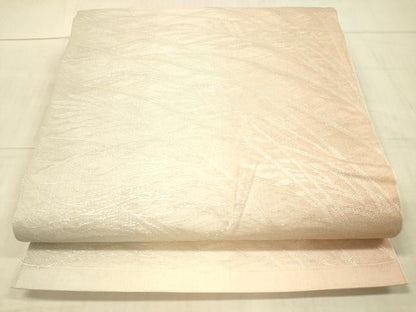 平和屋着物＊夏物 六通柄袋帯 草葉文 銀糸 正絹 逸品 DAAW4110cm