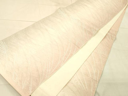 平和屋着物＊夏物 六通柄袋帯 草葉文 銀糸 正絹 逸品 DAAW4110cm
