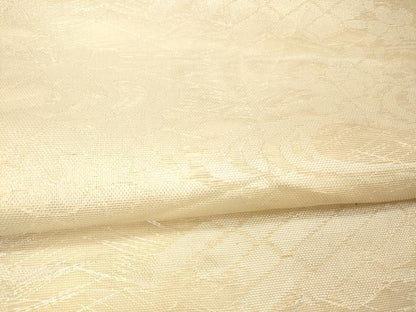 平和屋着物＊夏物 六通柄 本袋帯 流水筏花文 銀糸 正絹 逸品 DAAW4119cm