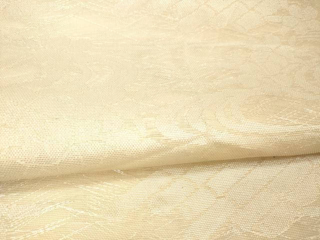 平和屋着物＊夏物 六通柄 本袋帯 流水筏花文 銀糸 正絹 逸品 DAAW4119cm