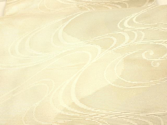 平和屋着物＊夏物　六通柄袋帯　流水文　金銀糸　正絹　逸品　DAAW4143cm
