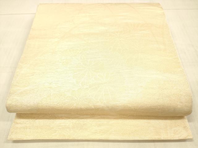 平和屋着物＊夏物 六通柄 本袋帯 草花文 金糸 正絹 逸品 DAAW4159cm