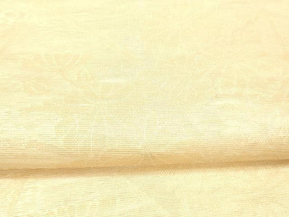 平和屋着物＊夏物 六通柄 本袋帯 草花文 金糸 正絹 逸品 DAAW4159cm