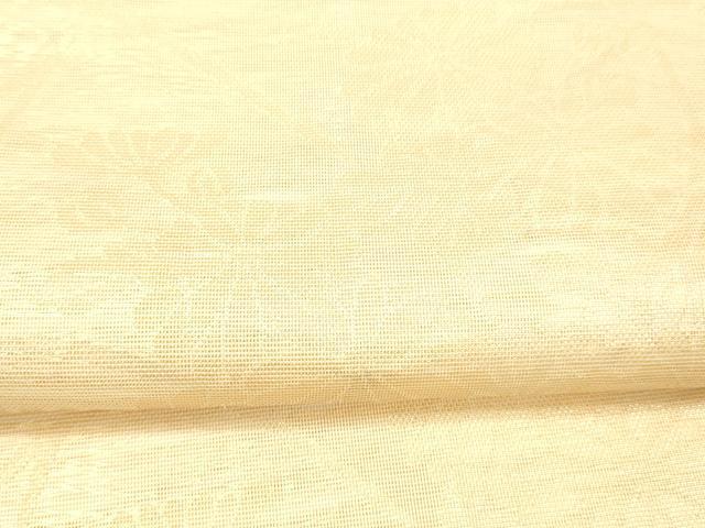 平和屋着物＊夏物 六通柄 本袋帯 草花文 金糸 正絹 逸品 DAAW4159cm