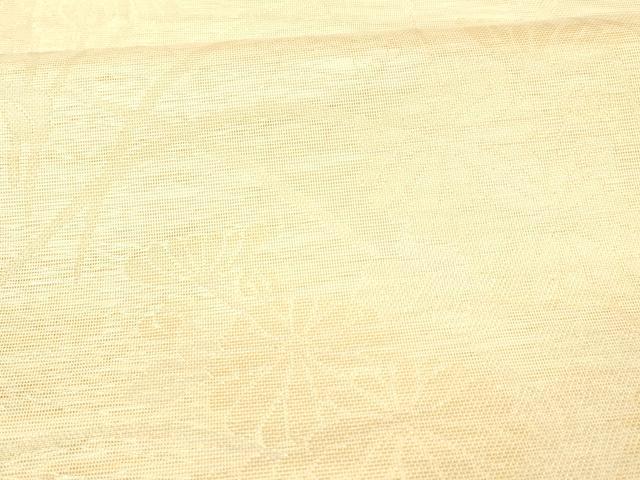 平和屋着物＊夏物 六通柄 本袋帯 草花文 金糸 正絹 逸品 DAAW4159cm