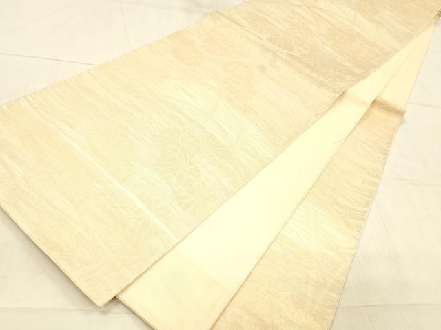 平和屋着物＊夏物 六通柄 本袋帯 草花文 金糸 正絹 逸品 DAAW4159cm