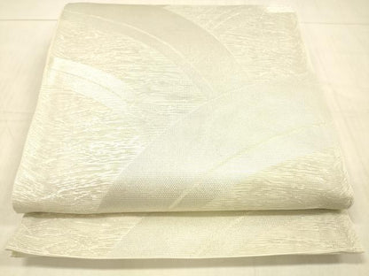 平和屋着物＊夏物 六通柄袋帯 抽象文様 銀糸 正絹 逸品 DAAW4162cm