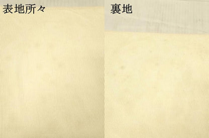 平和屋着物＊夏物　六通柄袋帯　唐織　草花文　銀糸　正絹　逸品　DAAW4168cm