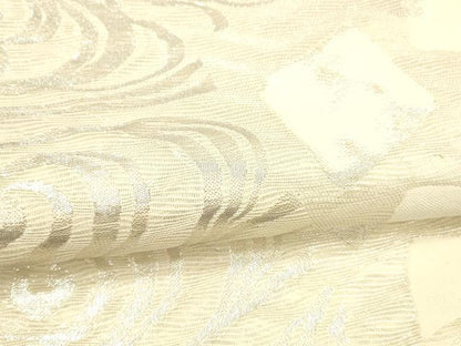 平和屋着物＊夏物 六通柄袋帯 流水文 銀糸 正絹 逸品 DAAW4190cm