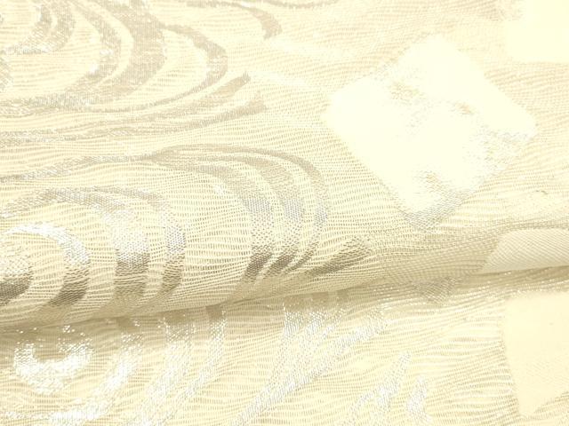 平和屋着物＊夏物 六通柄袋帯 流水文 銀糸 正絹 逸品 DAAW4190cm