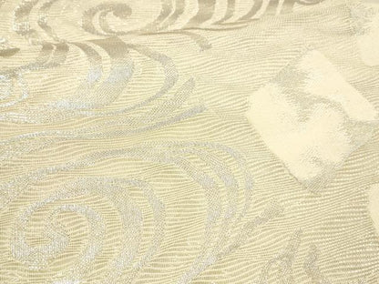 平和屋着物＊夏物 六通柄袋帯 流水文 銀糸 正絹 逸品 DAAW4190cm
