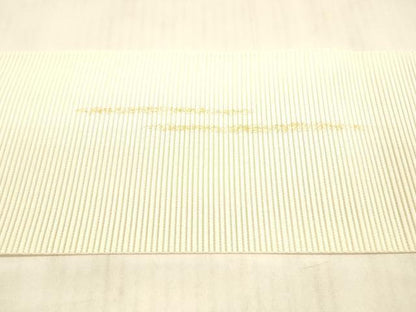 平和屋着物＊夏物 絽綴れ 八寸名古屋帯 刺繍 短冊枝花文 金彩 正絹 逸品 DAAW4199cm