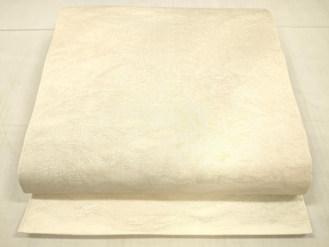 平和屋着物＊夏物 六通柄袋帯 草花文 銀糸 正絹 逸品 DAAW4206cm
