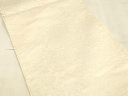 平和屋着物＊夏物 六通柄袋帯 草花文 銀糸 正絹 逸品 DAAW4206cm