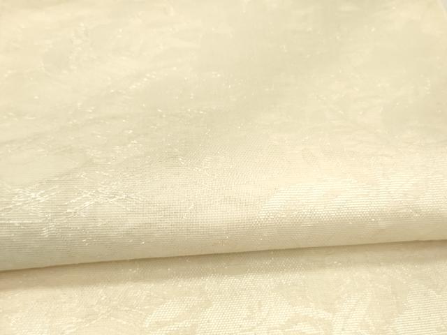 平和屋着物＊夏物 六通柄袋帯 草花文 銀糸 正絹 逸品 DAAW4206cm