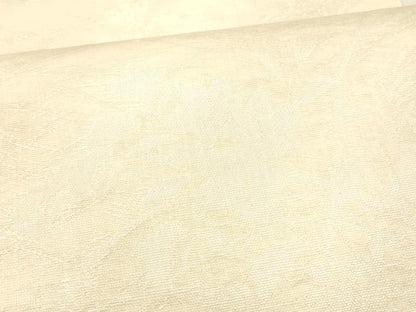 平和屋着物＊夏物 六通柄袋帯 草花文 銀糸 正絹 逸品 DAAW4206cm