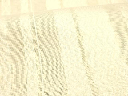 平和屋着物＊夏物 八寸名古屋帯 菱間道 薄卵色 正絹 逸品 DAAW4209cm