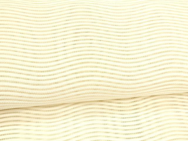 平和屋着物＊夏物 絽綴れ 八寸名古屋帯 よろけ縞 薄卵色 正絹 逸品 DAAW4210cm