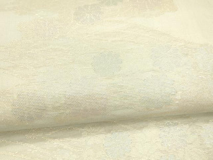 平和屋着物＊夏物 六通柄袋帯 流水花文ん 金銀糸 正絹 逸品 DAAW4212cm