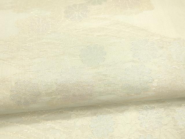 平和屋着物＊夏物 六通柄袋帯 流水花文ん 金銀糸 正絹 逸品 DAAW4212cm